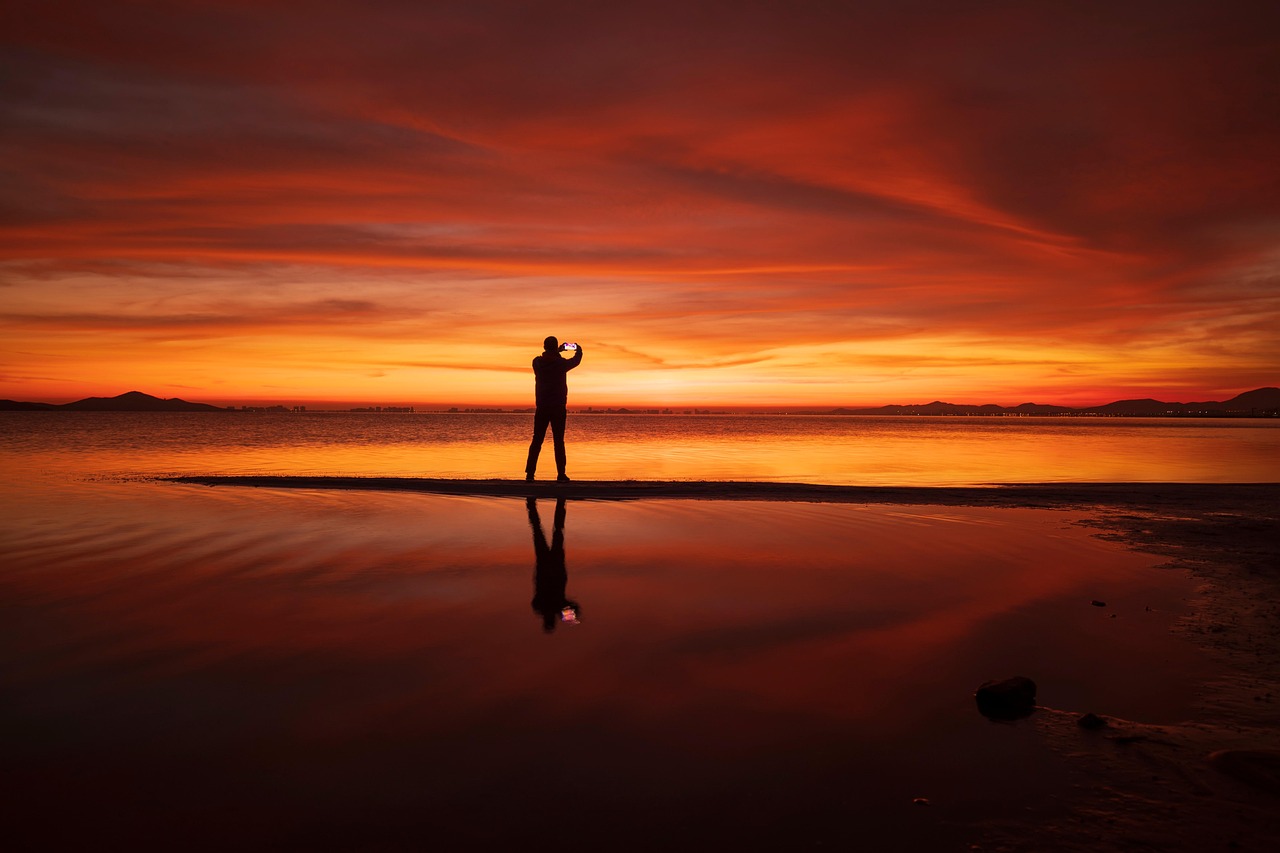 sea, ocean, beach, sunset, sunrise, smartphone, camera, photographer, orange, sand, landscape, scenic, sky, nature, murcia, cartagena, photographer, photographer, photographer, photographer, photographer